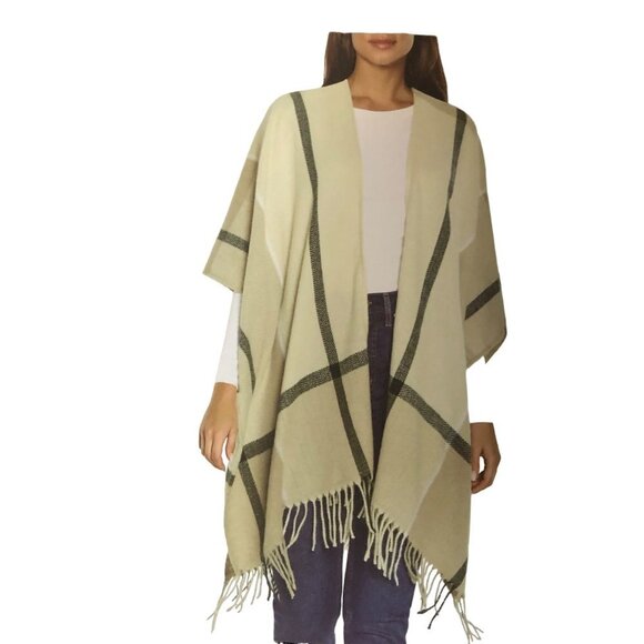 THREE DOTS $98 CASHMERE BLEND WRAP NEW‎ WITH TAG - Picture 1 of 5